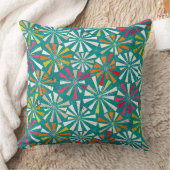 花火の青 クッション (ブランケット)