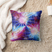 花火の青 クッション (ブランケット)