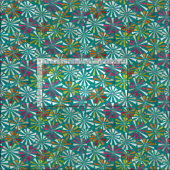 花火の青 ファブリック (タイル)