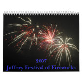 花火の2007年のJaffreyのフェスティバル カレンダー (カバー)