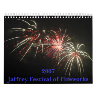 花火の2007年のJaffreyのフェスティバル カレンダー