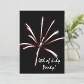 花火の7月4日パーティー招待状 招待状 (スタンド正面)