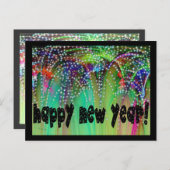 花火の~の明けましておめでとう! シーズンポストカード (正面/裏面)