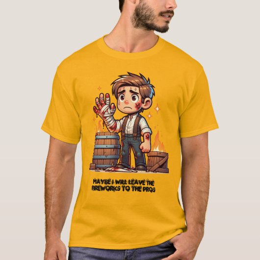 花火はプロに任せよう! Tシャツ (正面)