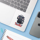 花火は嫌い グランピーキャット 7月4日 シール (ノートパソコンとiPhone)