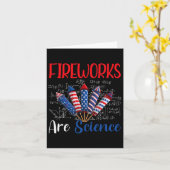 花火は科学 独立記念日 面白い 4日目の カード (黄色い花)