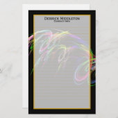 花火はI並べられた文房具に罰金を科します 便箋 (正面/裏面)