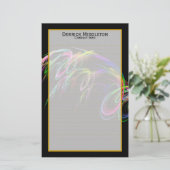 花火はI並べられた文房具に罰金を科します 便箋 (スタンド正面)