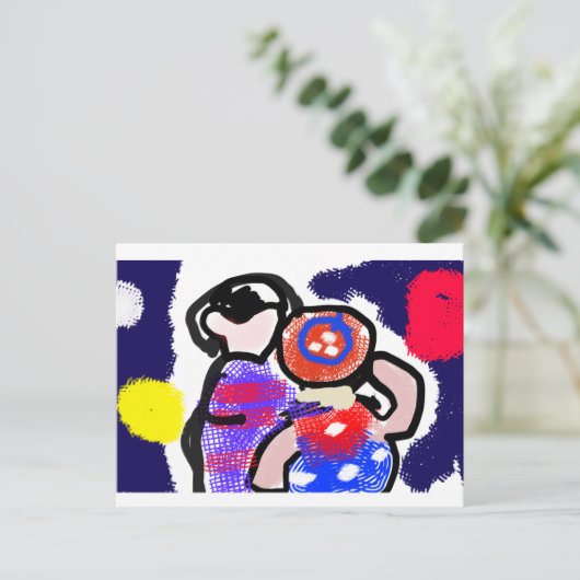 花火を見る ポストカード (スタンド正面)