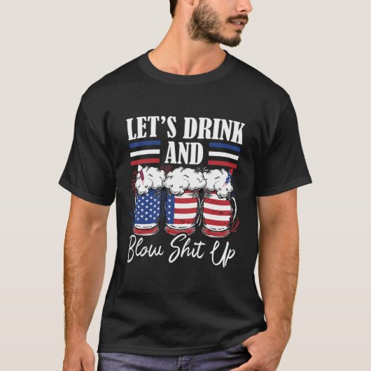 花火を飲み吹上げよう Tシャツ (正面)