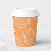 花火オレン日本のジ 紙コップ (左)