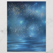 花火オーバーウォータースクラップブック紙 (正面)