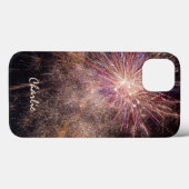 花火カスタムのモノグラム電話ケース Case-Mate iPhoneケース (裏面 (横))