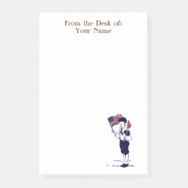 花火カスタム付き愛国心のある男の子Itノートを投稿 ポストイット