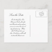 花火カップルのシルエキスをするット 案内ポストカード (裏面)