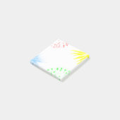 花火カラフルおもしろい明 ポストイット (アングル)