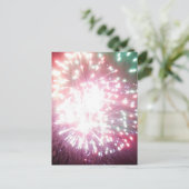 花火カラフルはがき ポストカード (スタンド正面)