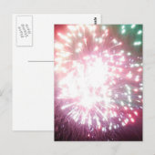 花火カラフルはがき ポストカード (正面/裏面)