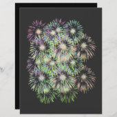 花火カラフルスクラップブック紙 (正面/裏面)