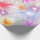 花火カラフル ラッピングペーパー (角)