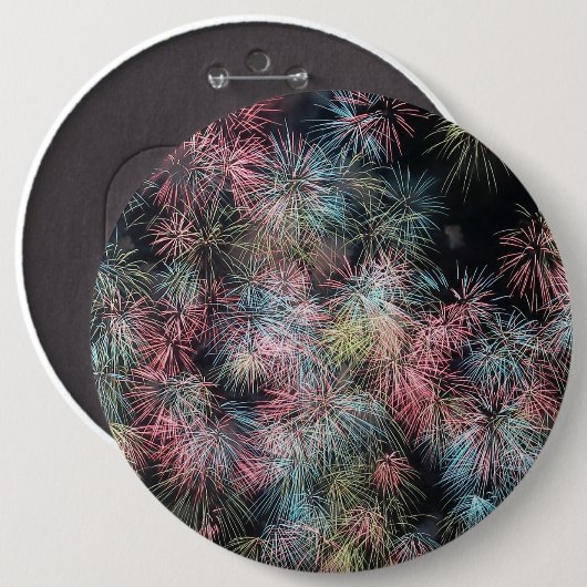 花火カラフル... 缶バッジ (正面&裏面)
