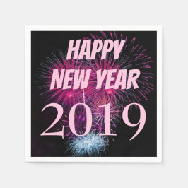 花火ガロール新年パーティー スタンダードカクテルナプキン