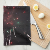 花火キッチンタオル キッチンタオル (四つ折り)