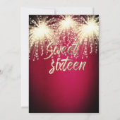 花火クールの仮装の魅力的輝きグラデーション 招待状 (裏面)