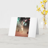 花火ショー カード (黄色い花)