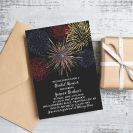 花火スカイ7月4日ブライダルシャワー 招待状