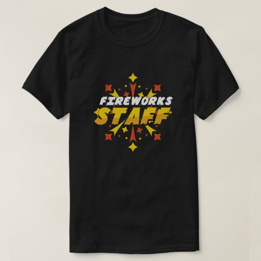 花火スタッフPyro Pyrotechnician新年の贈り物 Tシャツ (デザイン正面)