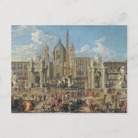 花火ディスプレイの準備2 ポストカード (正面)