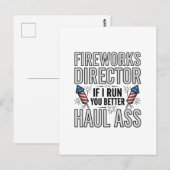 花火ディレクター面白い愛国的な名言Tシャツ_1 ポストカード (正面/裏面)