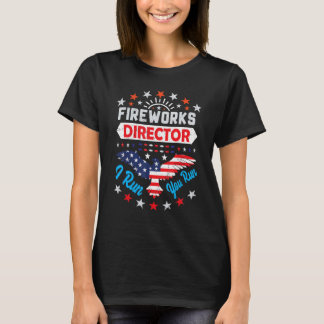 花火ディレクター7月4日Patriotic Eagle U Tシャツ