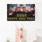 花火ハッピーニューイヤーの壁 横断幕 (インサイチュ)