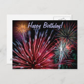 花火ハッピーバースデー! ポストカード (正面/裏面)