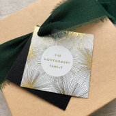 花火バースト金箔ギフトラベル フェイバータグ