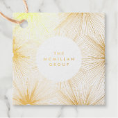 花火バースト金箔ギフトラベル フェイバータグ (正面)