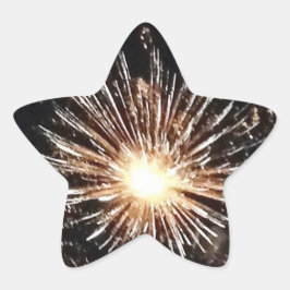 花火バースト 星シール