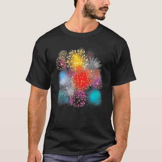 花火パイロ花火の爆破火工師 Tシャツ (正面)