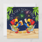 花火パーティーのご招待 招待状 (正面)