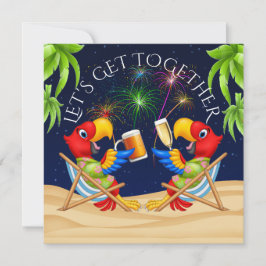 花火パーティーのご招待 招待状