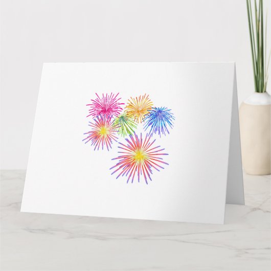 花火ビッグパーティーお祝い爆竹 カード (正面)