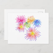 花火ビッグパーティーお祝い爆竹 シーズンポストカード (正面/裏面)