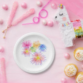 花火ビッグパーティーお祝い爆竹 ペーパープレート (パーティー)