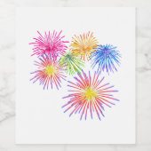花火ビッグパーティーお祝い爆竹 ワインラベル (シングルラベル)