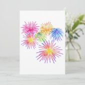 花火ビッグパーティーお祝い爆竹 招待状 (スタンド正面)