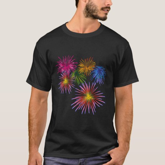 花火ビッグパーティーお祝い爆竹 Tシャツ (正面)