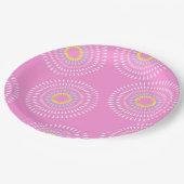 花火ピ日本のンク ペーパープレート (アングル)