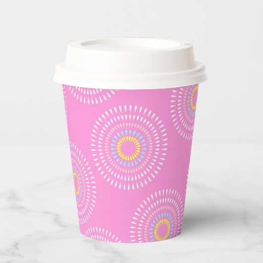 花火ピ日本のンク 紙コップ (正面)